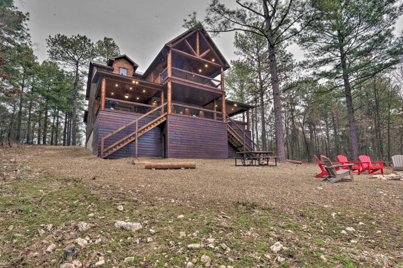 Luxe 'Great Bear Lodge' With Spa, Fire Pit, And Views! Broken Bow Dış mekan fotoğraf